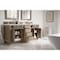 James Martin Vanities Bristol 72in Double Vanity, Whitewashed Walnut w/ 3 CM Eternal Jasmine Pearl Quartz Top 157-V72-WW-3EJP - alternate 4